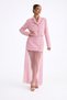 Powder Pink Double-Breasted Tweed Jacket and Tulle Skirt Women's Set – Modern Event & Special Occasion Combination