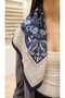 Twin Ethnic Pattern Scarf 70X70Cm - 4