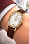 Leather Cord Steel Case Women's Wristwatch+Bracelet Gift Coffee-Gold Sddk112 - 2