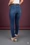 Women's Cropped Leg Mom Fit Jeans K. Blue 764-01 - 2