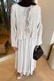Pleated Tie-Dye Detailed Suit Stone - 3