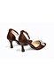 Women's Heeled Shoes with Stone Bow Detail and Ankle Strap - 4