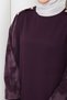 Women's Sleeve Silk Cupra Mercerized Knitwear Dress - 8