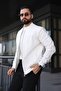 Bomber Knitwear Textured College Jacket with Sleeve Detail