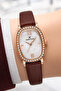 Leather Cord Steel Case Women Wrist Watch+Bracelet Gift Coffee-Rose Sddk112 - 4