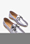 Duenas Women's Ballerinas with Genuine Leather Accessories - Silver - 2