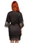 Penye Mood Women's Black Lace Dressing Gown Set 2006 - 4