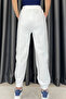 Elastic Cuffed Threaded Sweatpants - Ecru Ekru - 3