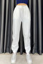 Elastic Cuffed Threaded Sweatpants - Ecru Ekru - 2