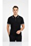 Men's Zippered Polo Collar Knitwear T-Shirt Regular Fit Modern Classic - 2