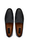Men's Genuine Leather Black Loafer Shoes - 5