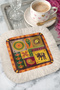 Indian Ethnic Motif Fringed Presentation Napkin - Elephant Printed Bohemian Yellow Burgundy Brown Presentation Handkerchief - 4