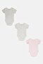 Toddlers Girl 3 Pieces Floral Print Bodysuits, Multicolor - 3