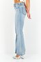 Women Flare Fit Wash Non-Stretchable Denim, Blue - 3