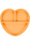 Silicone Feeding Set 3-Piece Candle Orange / Food Plate, Food Bib, Feeding Spoon - 3
