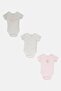 Toddlers Girl 3 Pieces Floral Print Bodysuits, Multicolor - 2