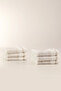 Set of 6 Clover Hand Towels with Fringes |   50X90 cm |   Soft-Textured |   High Absorbency |   Stylish Design
