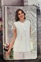 Stretchy Fabric Lace Detailed Short Sleeve Women's Pajama Set - 2