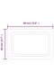 LED bathroom mirror, 60x40 cm - 5