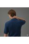 Men's Ribbed Ottoman Fabric Polo Collar T-Shirt and Sweatpants Set - 6