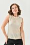 Women's Crew Neck Hair Knit Foiled Knitwear Blouse 10741