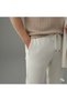 Men's Ribbed Ottoman Fabric Polo Collar T-Shirt and Sweatpants Set - 4