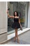 Women's Strappy Balloon Mini Dress - 3