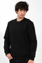 Unisex Cotton Lu Soft Sweatshirt Comfortable Fit Breathable Daily Sports Casual Sweatshirt Black - 2