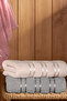 Pera 3-Piece 100% Cotton Towel Set |   Bath Towel |   Bag with Contents, Dowry Gift, Gift Item |   70X140 cm - 8