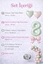 Sage Green & Pink 8Th Birthday Balloon Decoration Set - 2