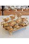 Karen 6 Pieces Butterfly Cast Footed Bowl Magnolia Ice Cream Cup Snack Bowl Presentation Bowl - 2