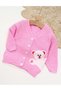 Pulover HIDEN BEAR roz-alb