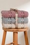Pera 3-Piece 100% Cotton Towel Set |   Hand, Face - Hair Towel |   Bag with Contents, Dowry Gift, Gift Item |   50X90 cm