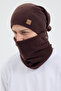 100% Micro Polar Fleece Extra Flexible and Soft Men's Beanie Neck Collar Set