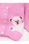 Pulover HIDEN BEAR roz-alb - 2
