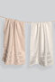 Pera 3-Piece 100% Cotton Towel Set |   Hand, Face - Hair Towel |   Bag with Contents, Dowry Gift, Gift Item |   50X90 cm - 3