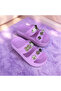 Women's Double-Strap Lightweight Sole Beach Pool Daily Home Slippers with Stone Accessories - 3