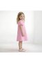 Short Balloon Sleeve Girls Pink Dress-Casual-Special Occasion - 2