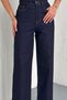 Women's Tie-Detail Oversized Jacket and Pants Denim Set - 6