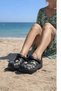 Stylish Design with Stones, Beach, Pool, Garden, Sea, Summer, Soft, Thick Soled, Daily Slippers, Sandals - 2