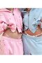 Stellar Pink Oversized Tracksuit Set with Metal Details - 3