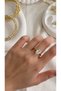 Steel Marquise Cut Solitaire Ring - 2