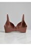 Women's White Seamless Gathering Bra - Non-Marking Laser Cut Seamless Bra Copper - 2