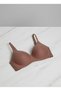 Women's White Seamless Gathering Bra - Non-Marking Laser Cut Seamless Bra Copper - 3