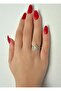 Diva Charm Drop Shape Adjustable Single Stone Women's Ring - 2