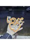 In-Car Neon Led Lighted Decor Love Heart (12 Volt Suction Cup Amber Yellow) - 4