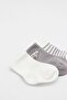 Elephant Boy 3-Piece Combed Cotton Socks 10135 Ecru - 4