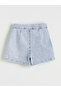 Blue Stone Girl's Jean Shorts Skirt - 2