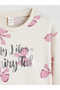 Beige Girls' Printed T-Shirt 2-Pack - 5