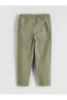 Green boy's gabardine shirt and pants - 3